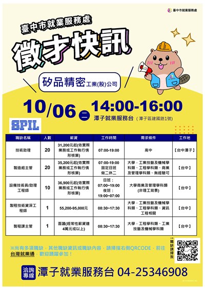 1006矽品單徵(潭子)DM