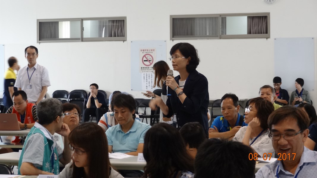 公聽會與會者提問